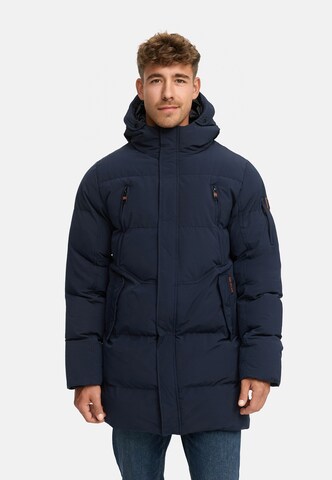 INDICODE JEANS Winter coat 'INBoulton' in Blue: front