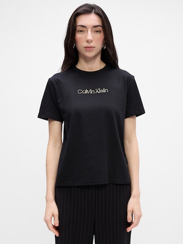 Calvin Klein Jeans Póló 'CLASSIC' - fekete: elől