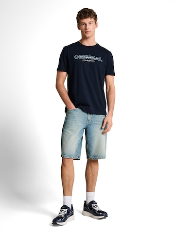 TOM TAILOR DENIM Majica | modra barva