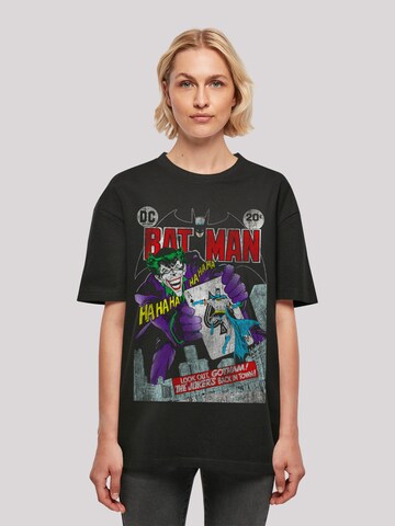 F4NT4STIC Oversized Shirt 'Batman Joker Playing Card Cover' in Black: front