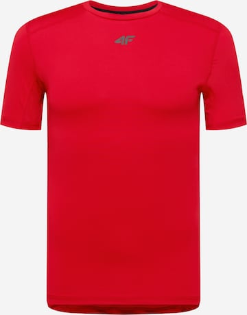 4F - Camiseta funcional en rojo: frente