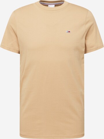 T-Shirt Tommy Jeans en beige : devant