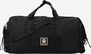 TOMMY HILFIGER - Bolsa de fin de semana en negro: frente