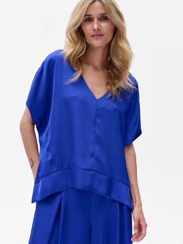 Blue Shadow Blouse in Blue: front