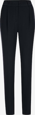 MADELEINE Tapered Bandplooibroek in Blauw: voorkant