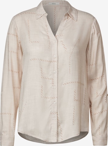 Camicia da donna di CECIL in beige: frontale