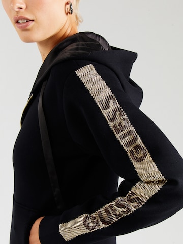 GUESS Sweatjacke in Schwarz