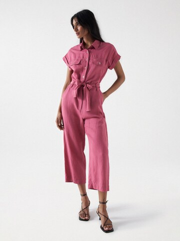 Salsa Jeans Jumpsuit in Roze: voorkant