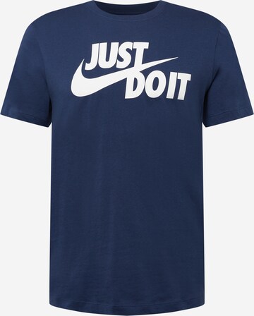 Nike Sportswear - Camisa 'Swoosh' em azul: frente