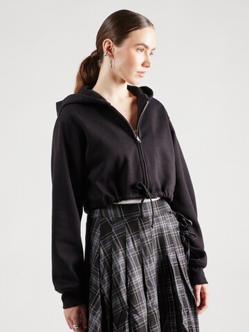 STUDIO SELECT - Sudadera con cremallera 'Pamela' en negro: frente