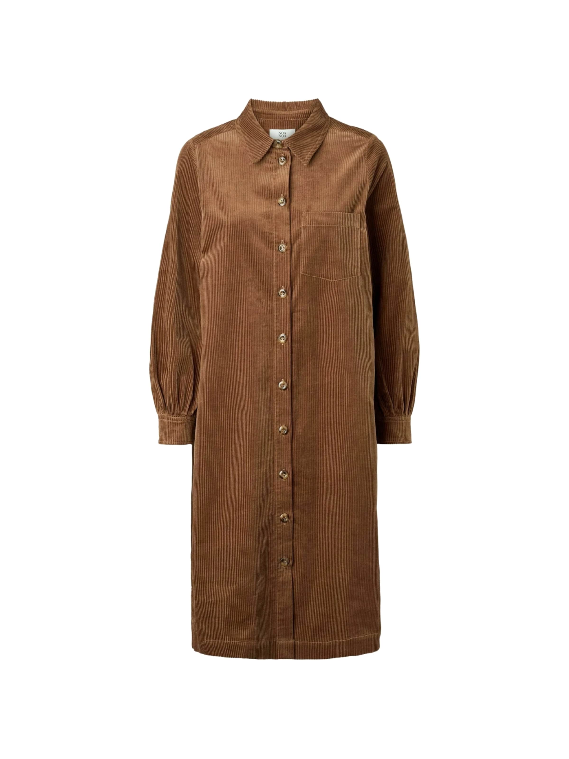 Noa Noa Kleid 'Trine' in Braun: Vorderseite