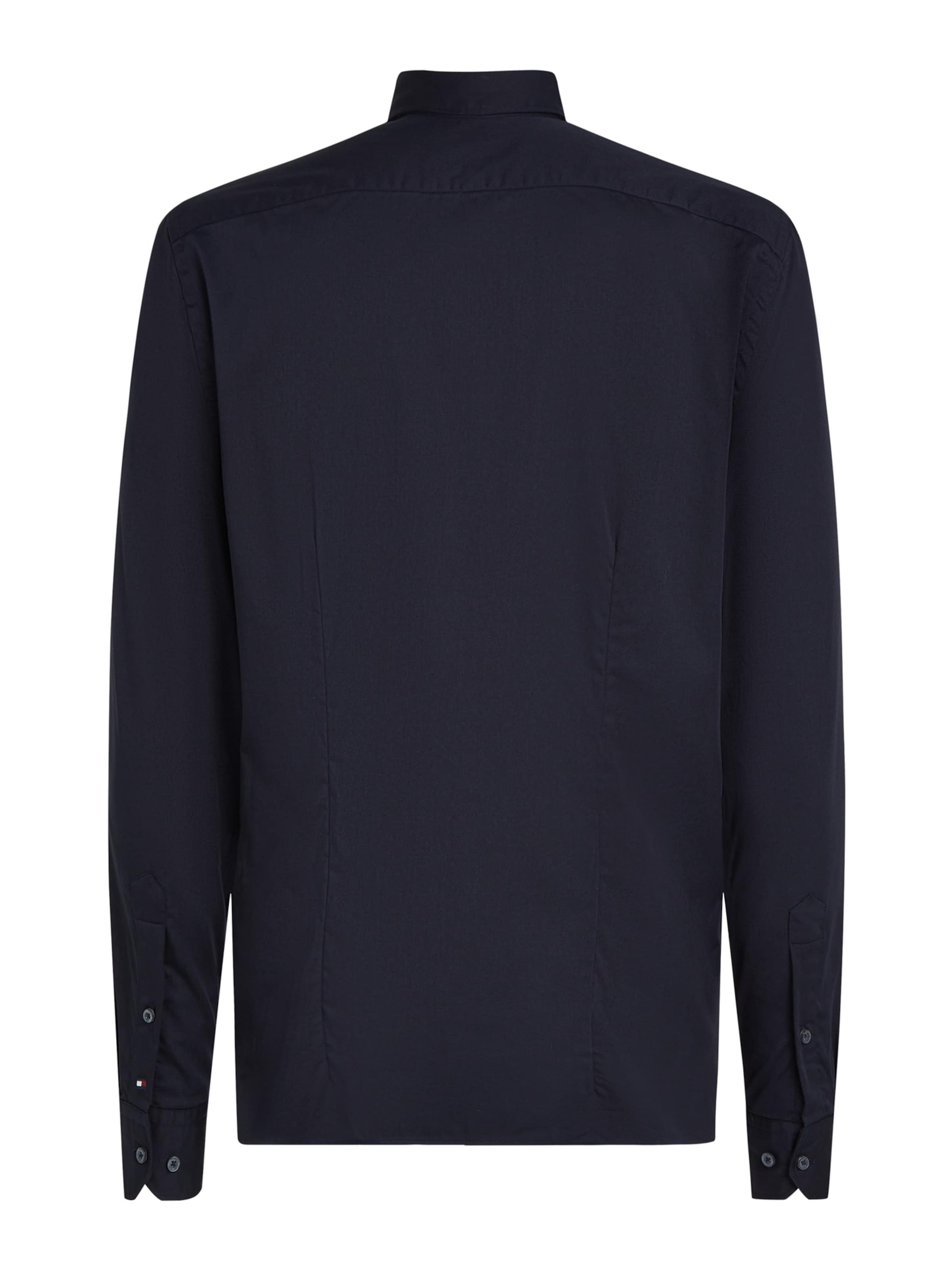 TOMMY HILFIGER Средняя посадка Рубашка в Синий: сзади