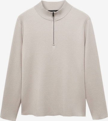 MANGO MAN Sweater 'luxusp' in Grey: front