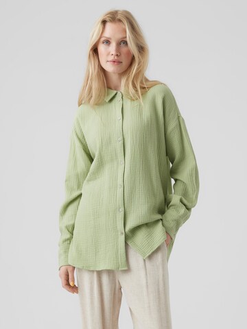 Camicia da donna 'Natali' di VERO MODA in verde: frontale