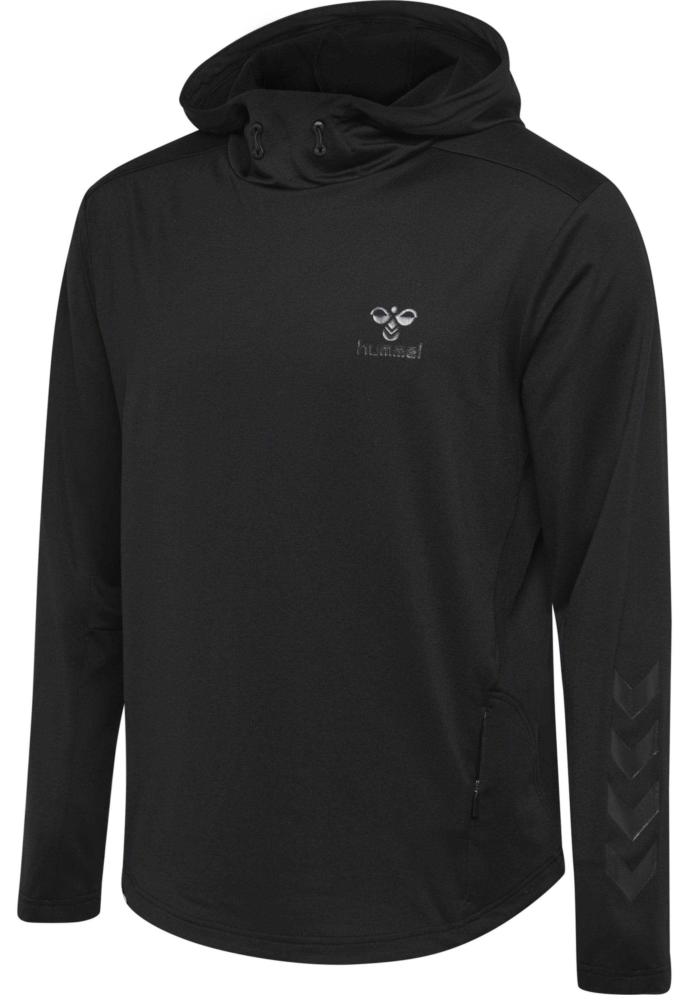 Hummel - Camiseta deportiva en negro: frente