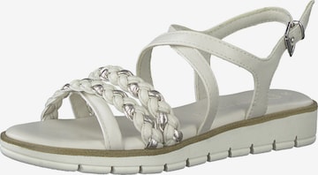 MARCO TOZZI Sandalen met riem in Beige: voorkant