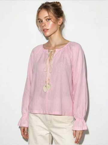 Bianco Lucci Bluse 'Blusen'‌‌‌‌‌‌‌ in Pink