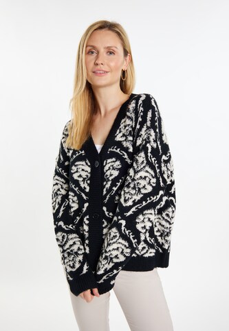 Cardigan Usha en noir : devant