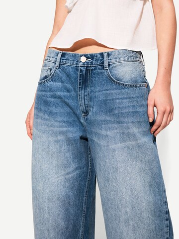 Baggy Jean Bershka en bleu