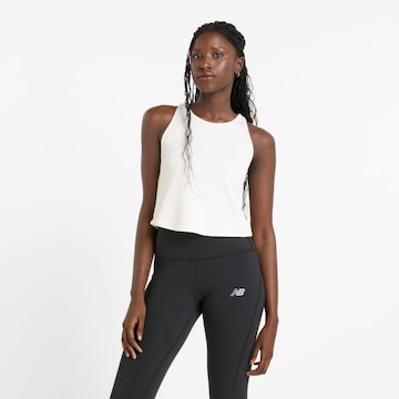 new balance - Top 'Novelty' em branco: frente