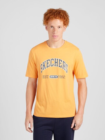SKECHERS Funktionsskjorte 'PRESTIGE' i orange: forside
