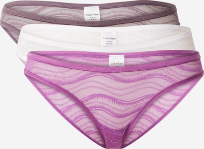 Calvin Klein Underwear Slip en violet / mauve / blanc cassé, Vue avec produit