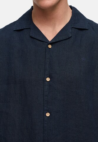 Kronstadt Comfort fit Overhemd 'Ayers' in Blauw