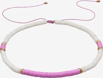 ELLI Necklace 'Heishi' in White: front