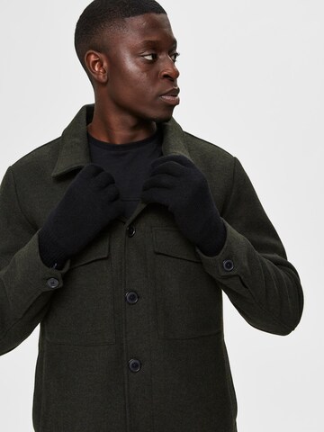 SELECTED HOMME Fingerhandsker i sort