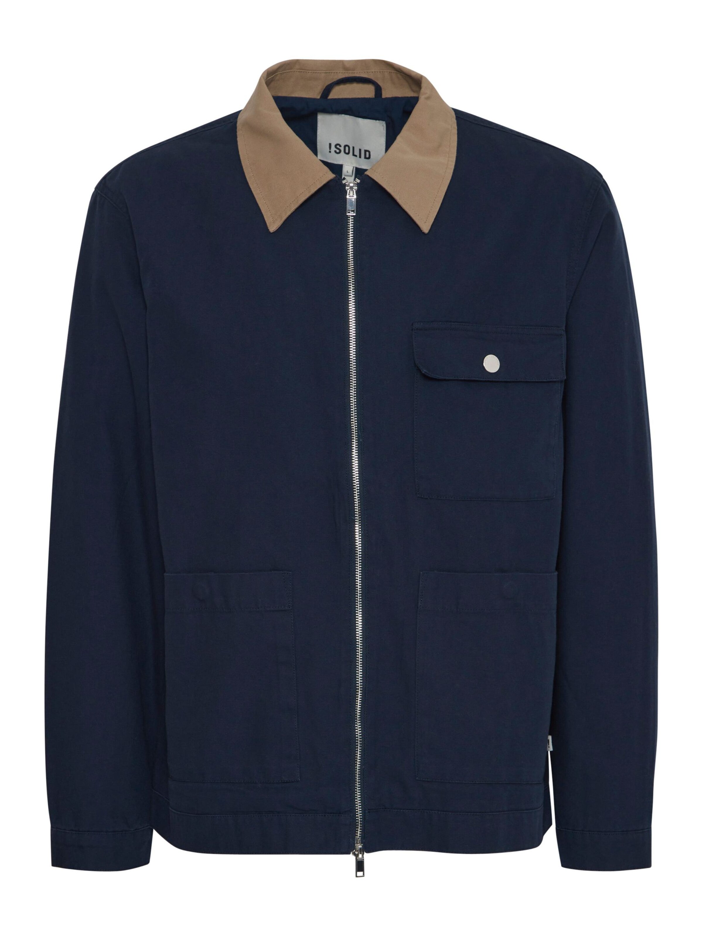 Giacca di mezza stagione di !Solid in blu: frontale