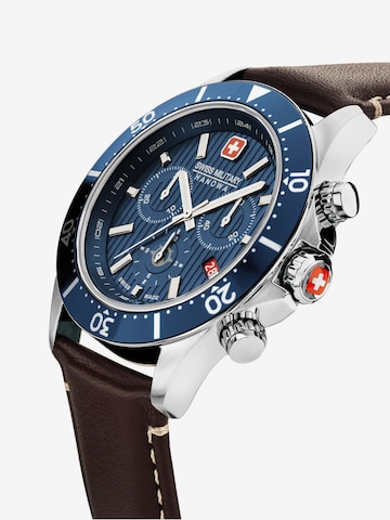 SWISS MILITARY HANOWA Analoog horloge 'FLAGSHIP X CHRONO' in Bruin