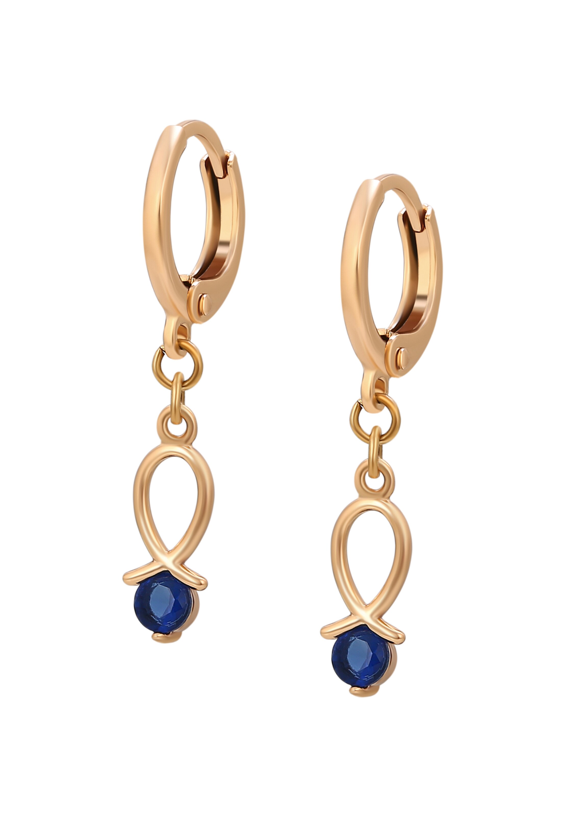 faina - Pendientes en oro: frente