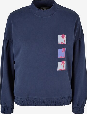 Sweat-shirt Just Rhyse en bleu : devant