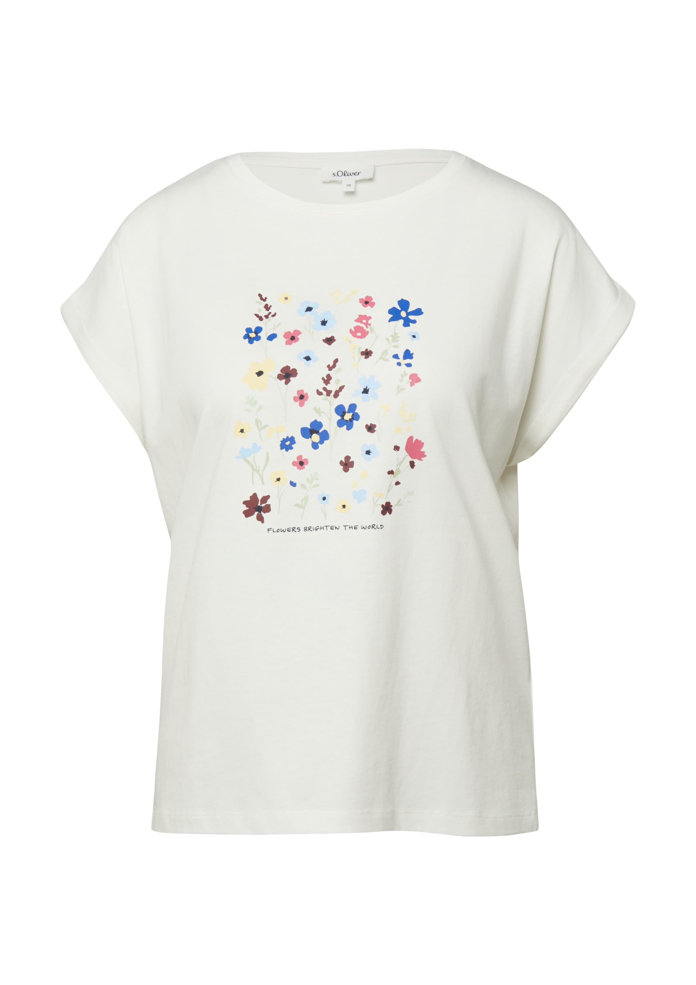 T-shirt s.Oliver en beige : devant