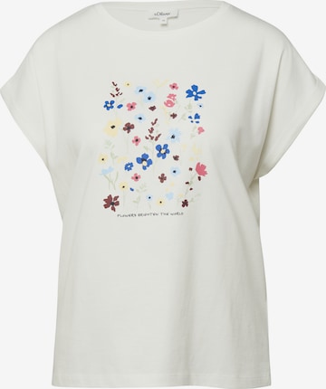 T-shirt s.Oliver en beige : devant