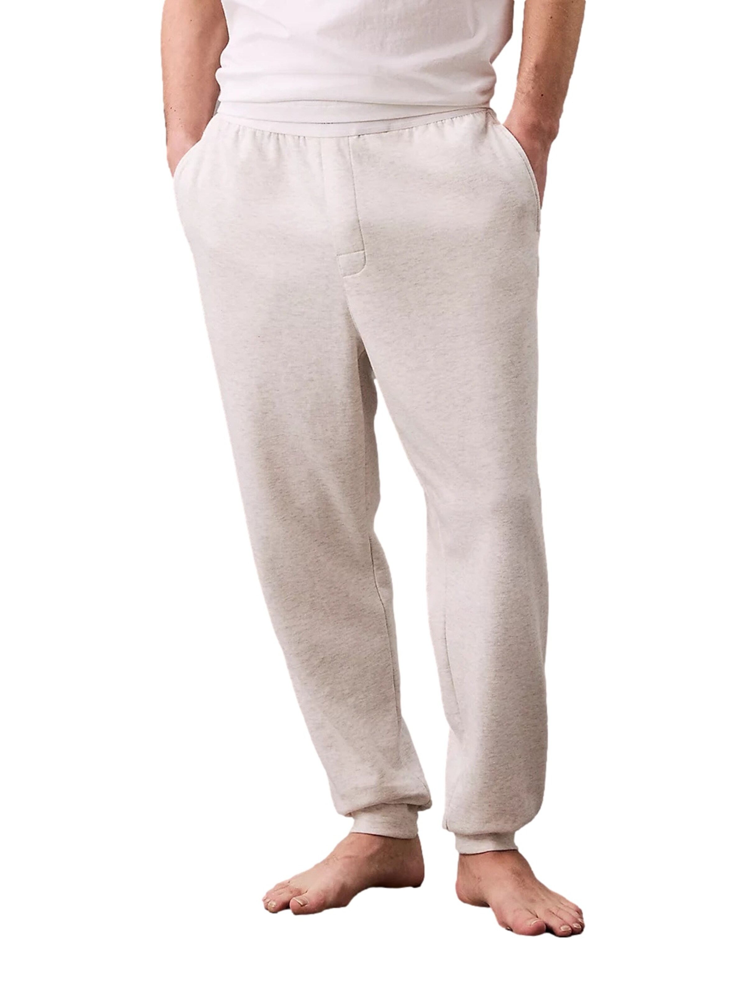 Calvin Klein Regular Workout Pants in Grey: front
