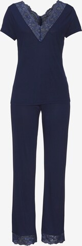 LASCANA Pyjama in Blauw: voorkant