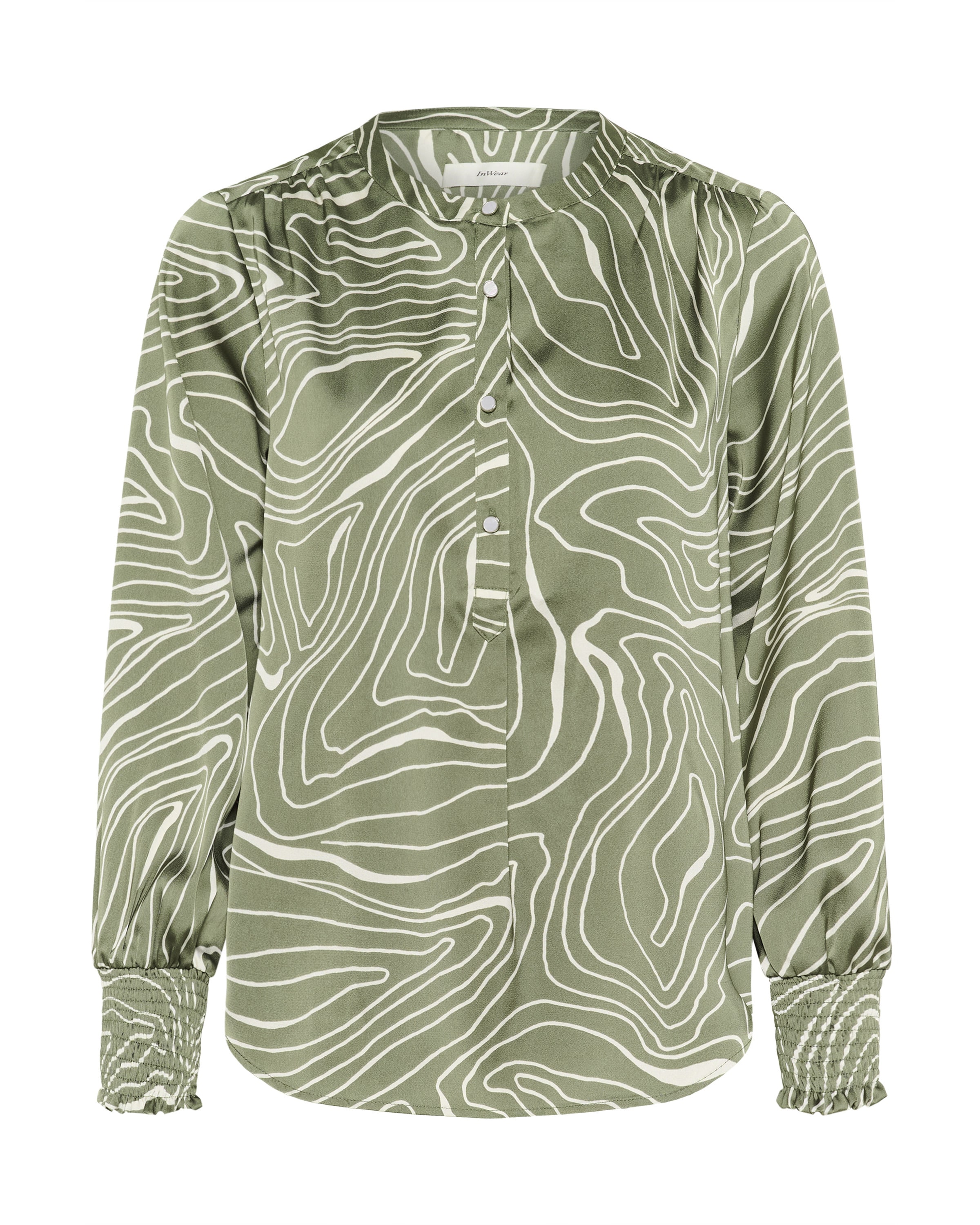 InWear Bluse 'IzabellaIW' in Grün: Vorderseite