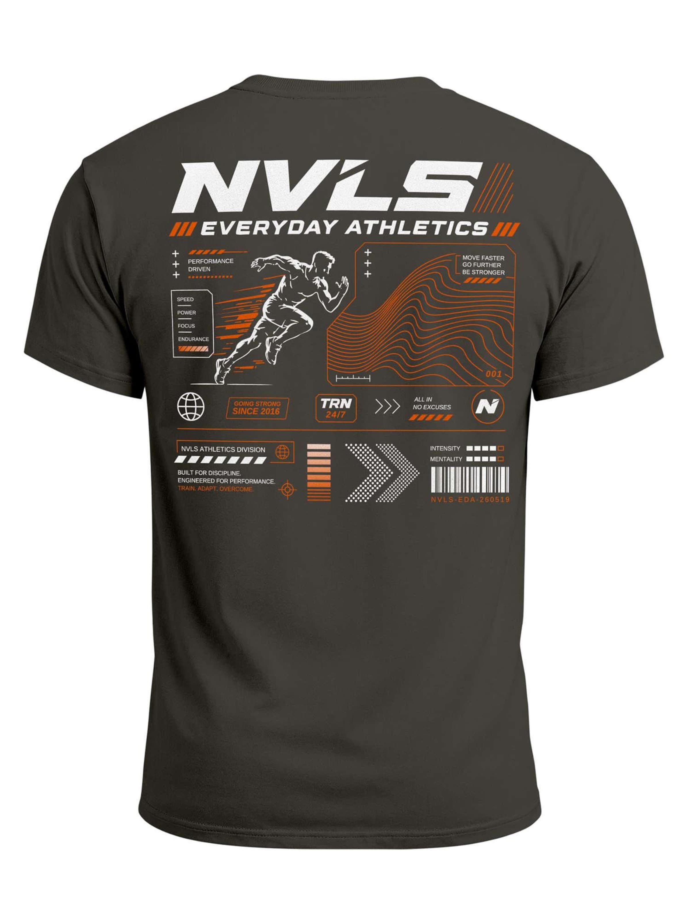 Neverless Shirt 'Everyday Athletics' in Grey: front