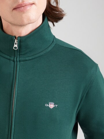 GANT Кофта на молнии в Зеленый