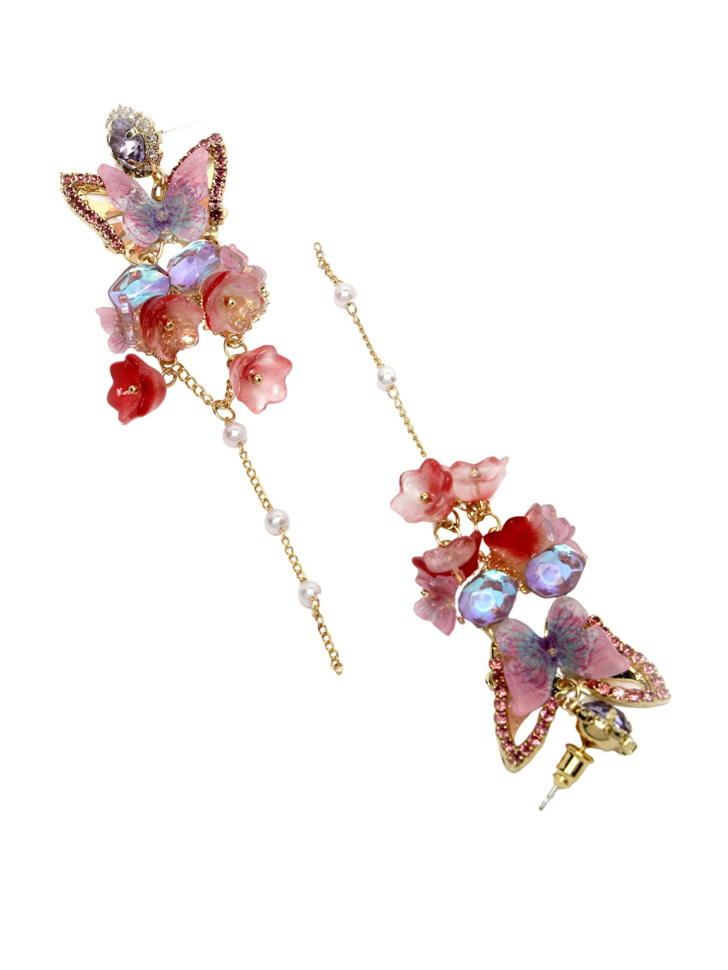 AVANT-GARDE PARIS Ohrringe 'Bernadettera'‌‌‌ in Pink