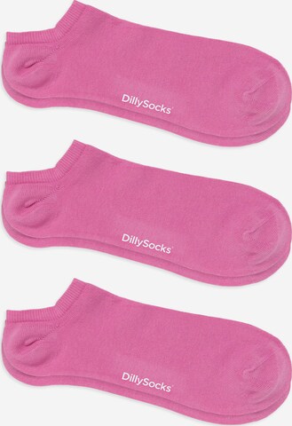 DillySocks Ankle Socks in Pink: front