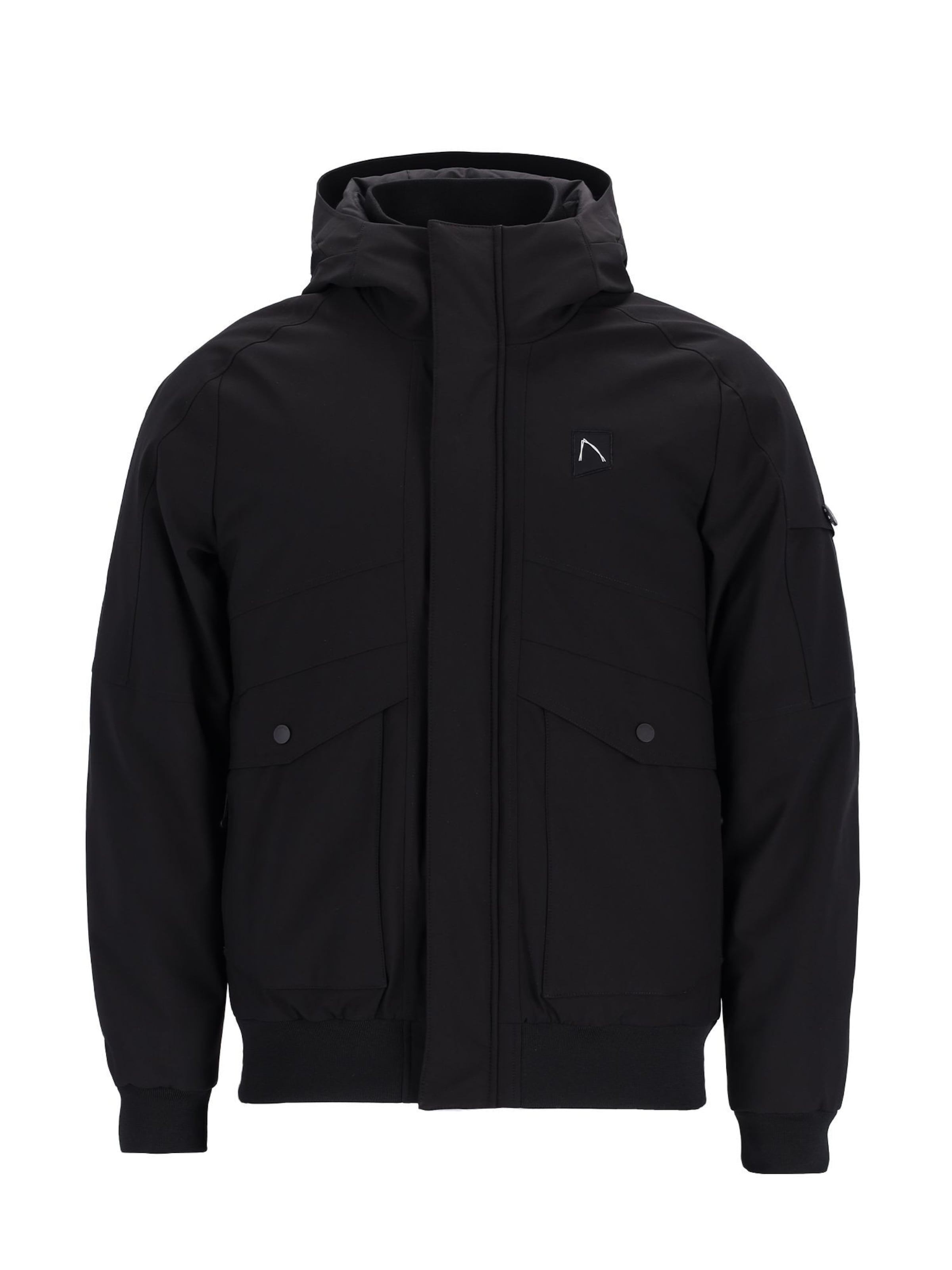 CHASIN' Winterjas 'Return Valley' in Zwart: voorkant