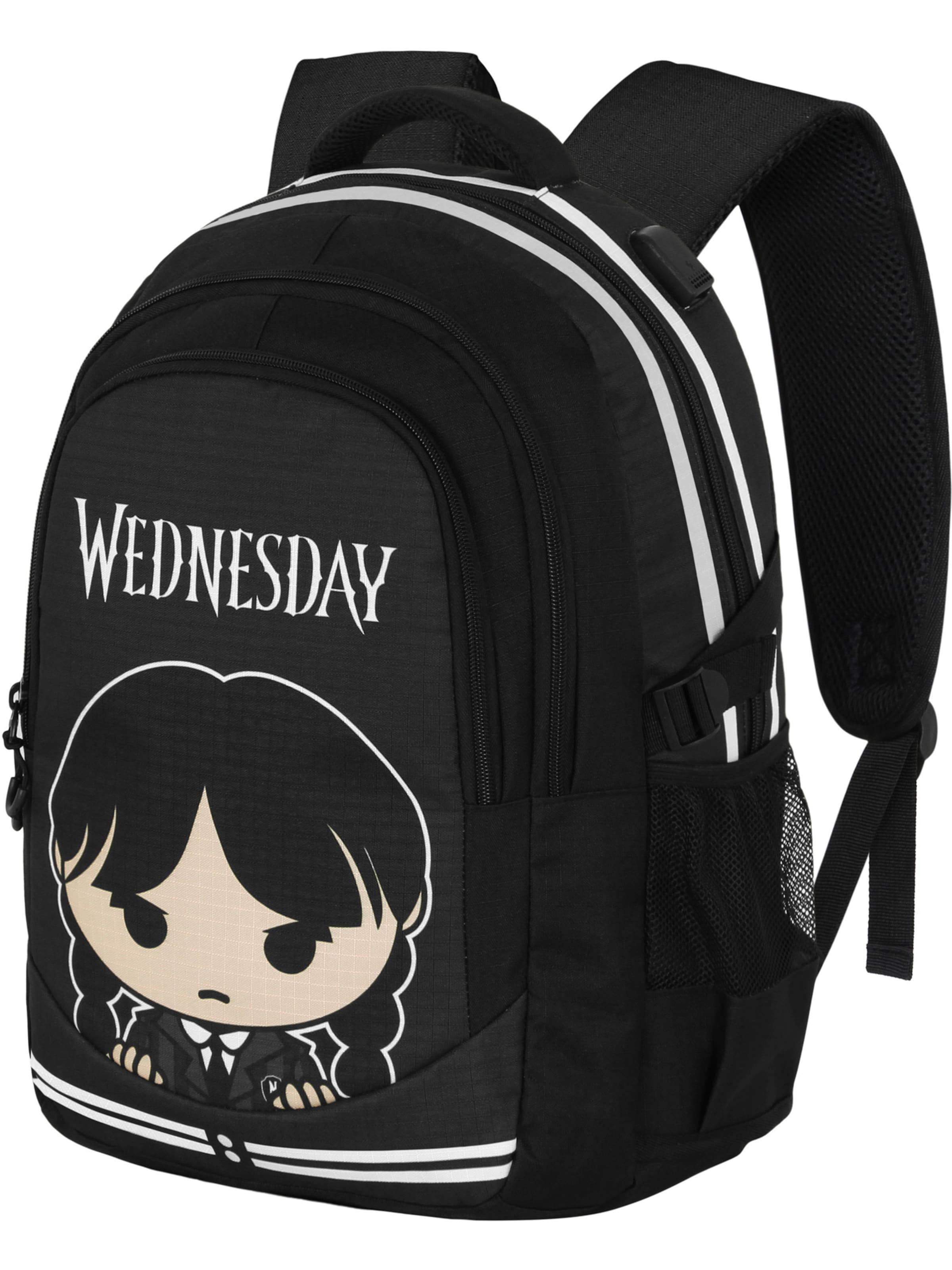 Sac à dos Wednesday en gris : devant