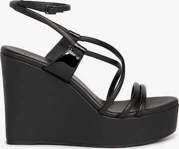 Sandales à lanières Calvin Klein en noir