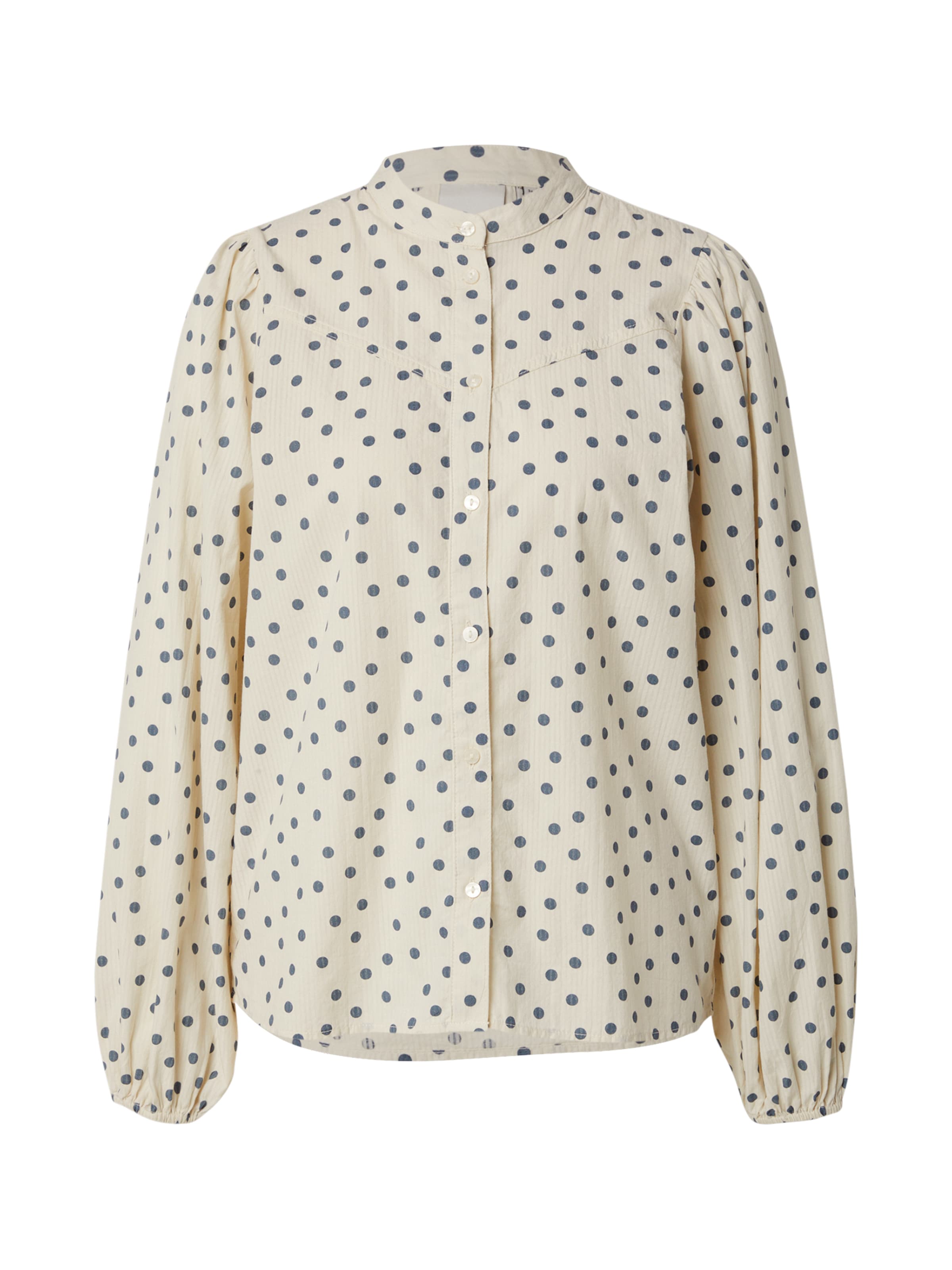 ICHI Blusa 'IHVINOLA' en ecru / azul paloma, Vista del producto