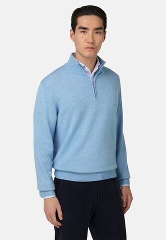 Pull-over Boggi Milano en bleu : devant