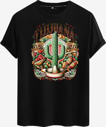 RMK Shirt 'Mexico Tijuana' in Schwarz: Vorderseite