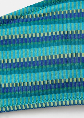 MANGO TEEN Bandeau Bikini 'Cris' in Green