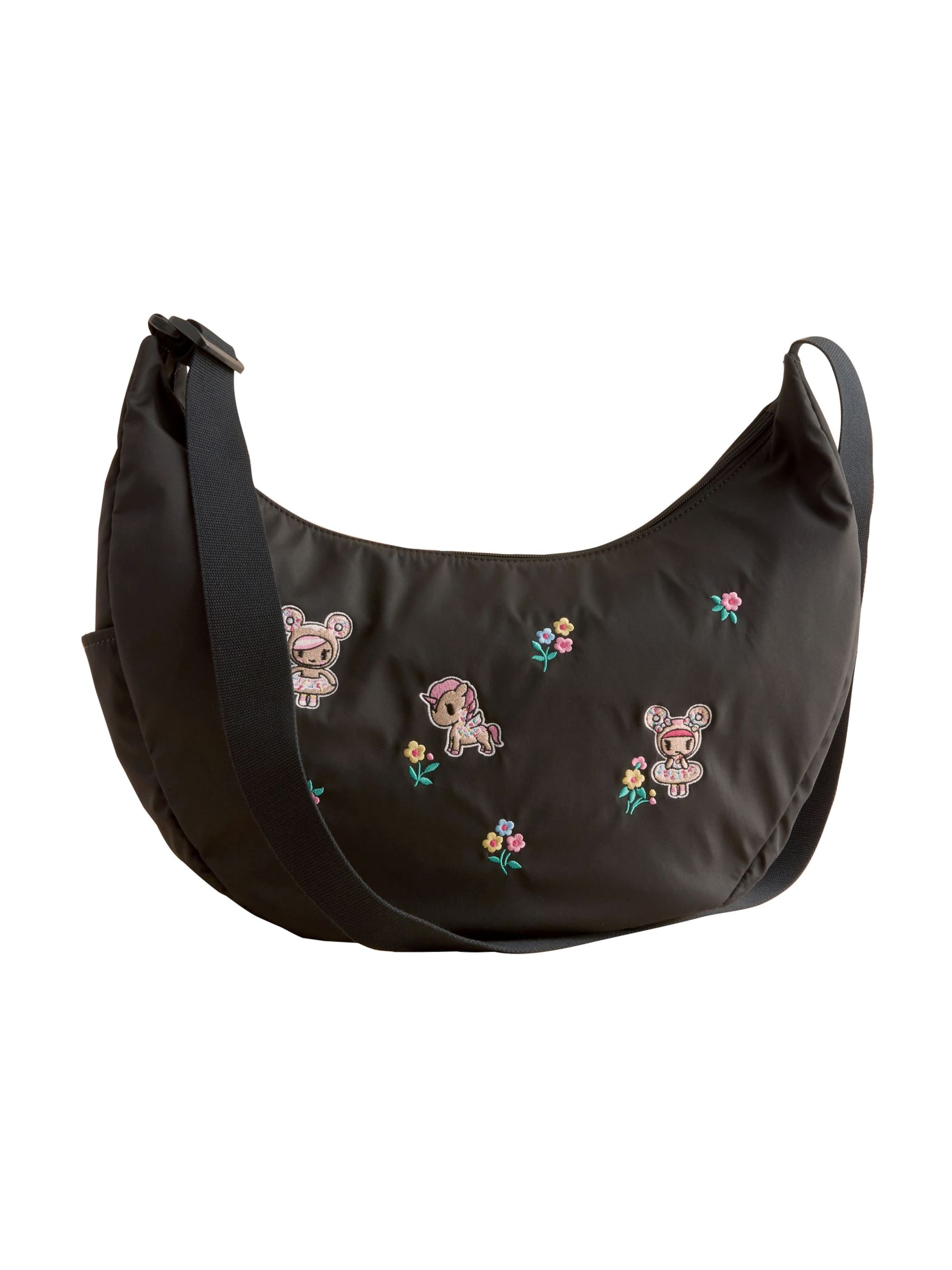 Cath Kidston Чанта с презрамки 'Toki Doki' в черно: отпред